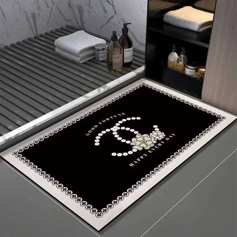 VIKAMA High-End Light Luxury Diatom Mud Anti-Slip Water-Absorbing Decorative Carpet For Bathroom And Home Decor 26H0206