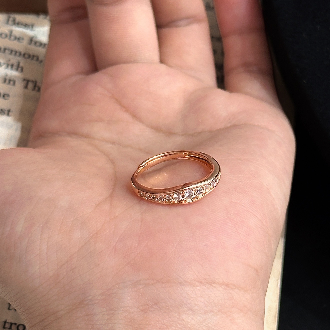 Ring Popular On High-End Women's With Niche Design, Adjustable Ring, Sweet And Cool Style Jewelry, High-End Feel Ring