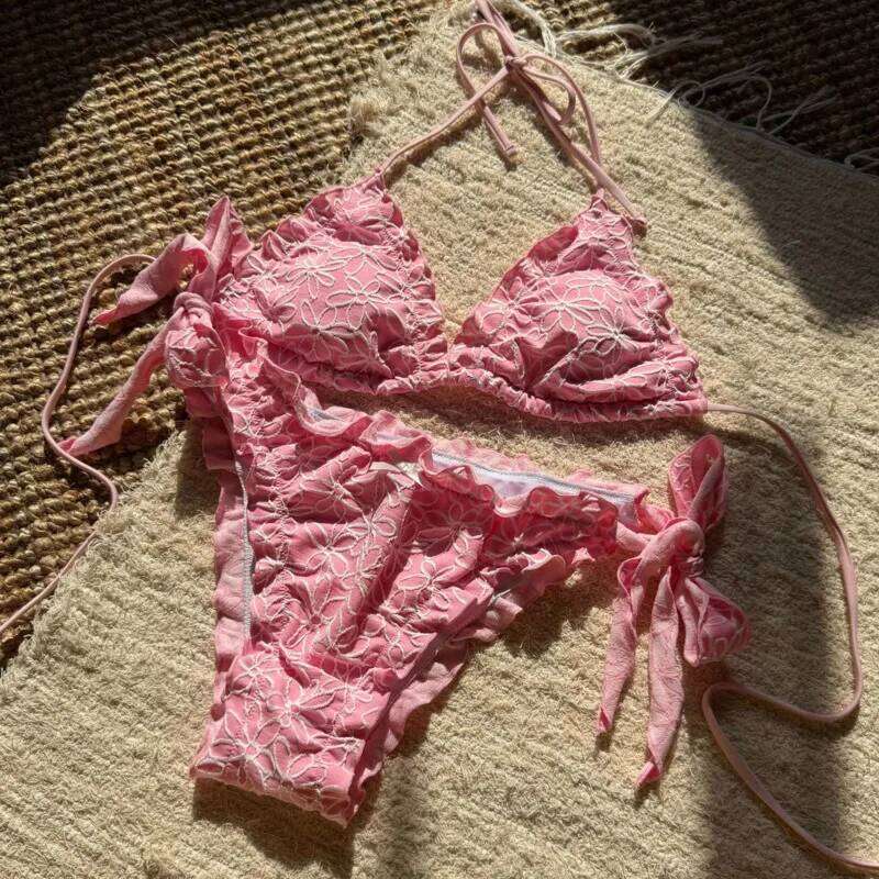 Lace Sexy Bikinis 2026 Women's Swimwear Female Swimsuit For Swim Wear Bathing Suits Brazilian Bikini Set Beachwear Pool Bather XJ260206