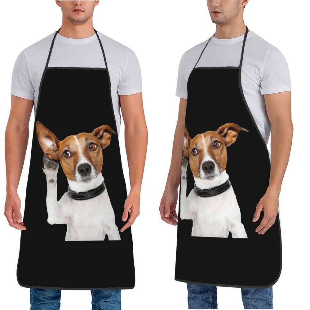 Jack Russell Terrier Dog Funny Aprons Chef Cooking Baking Tablier Waterproof Bib Kitchen Cleaning Pinafore S260205 630