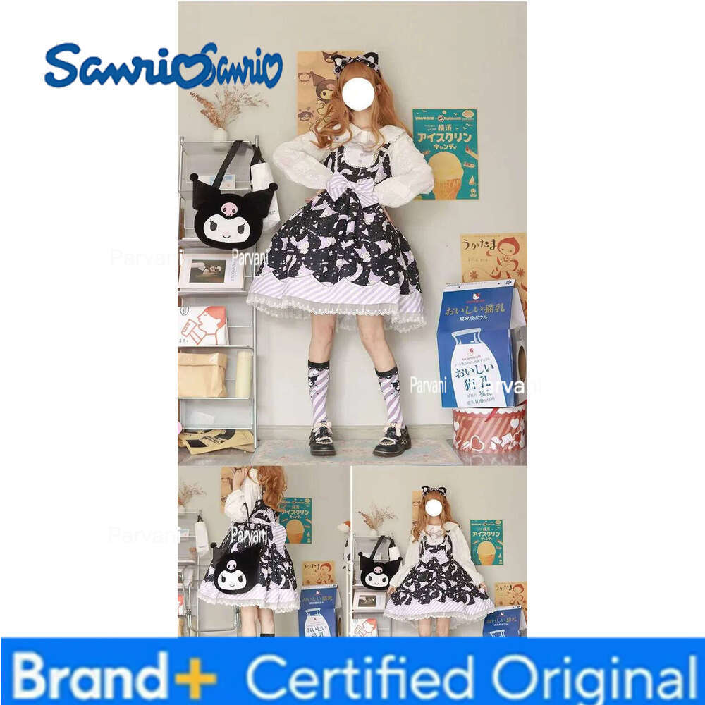 Sanrio Lolita Sweet Cartoon Print Princess Dress Women Cute Bow Lace Party Strap Dresses Girly Harajuku Kawaii Y2k Mini Vestidos H260206 - view 7