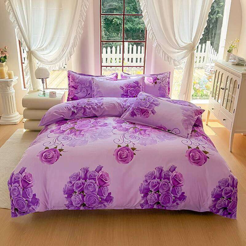 3pcs Brushed Bedding Pillowcase Set Skin Friendly Breathable Duvet Cover Pillowcases -ZQDL XJ260206
