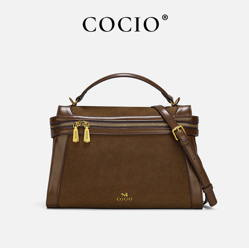 New design COCIO handbag - a trendy vintage style, versatile and fashionable crossbody bag with ample capacity, simple and stylish commuter small bag.