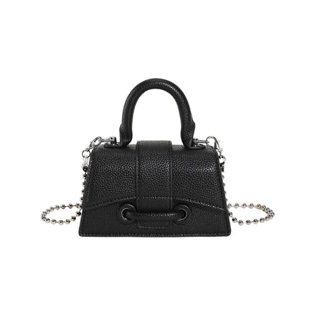 Women Mini Handbag Korean Style Chic Solid Texture Chain Crossbody Bag Ladies Summer High-Grade New Lipstick Commuter Bags Y260205