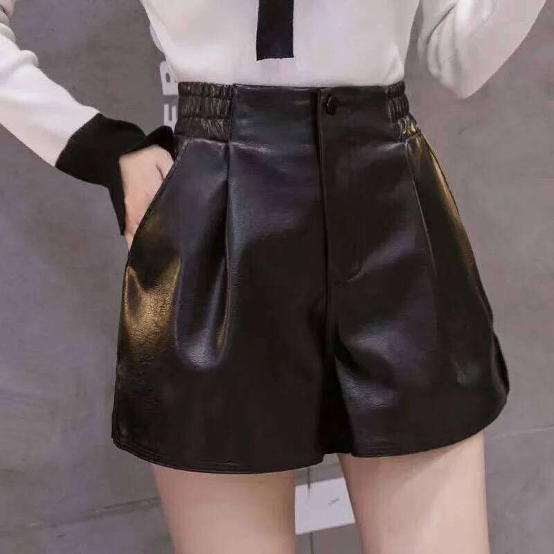 2023 Casual A-line Leather Leg Clothing Women Pants Summer Shorts XJ260206