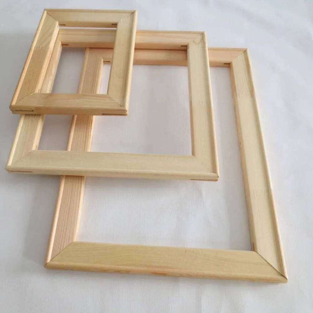 Solid Wood Digital Oil Painting European Style Mortise And Tenon Picture Diy Photo Frame S260205