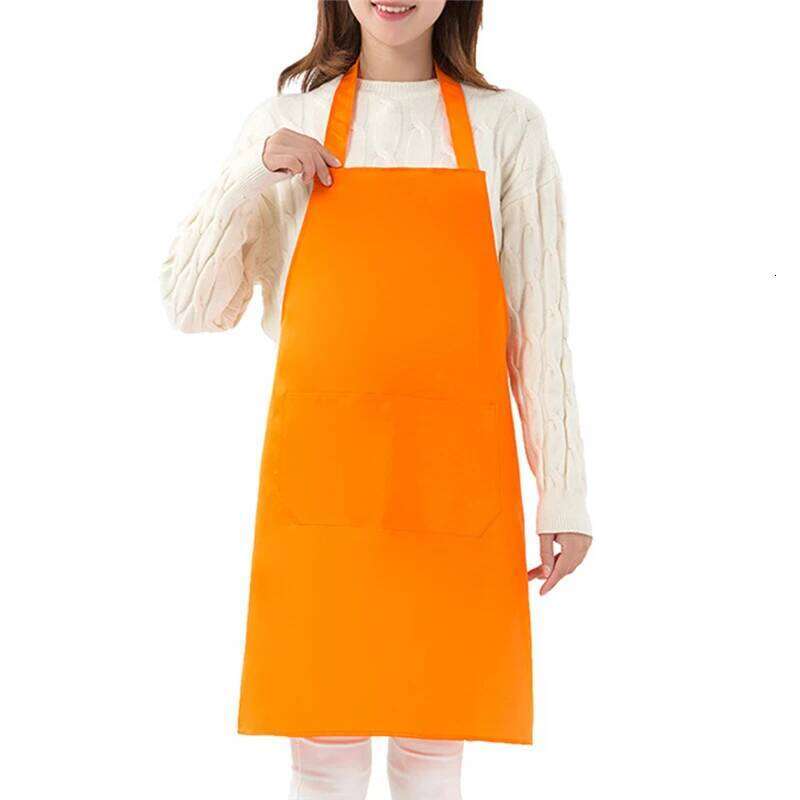 Cooking Kitchen for Women Men Solid Color Chef Waiter Coffee Shop BBQ Hairdresser Sleeveless Antifouling Apron S260205 ef4