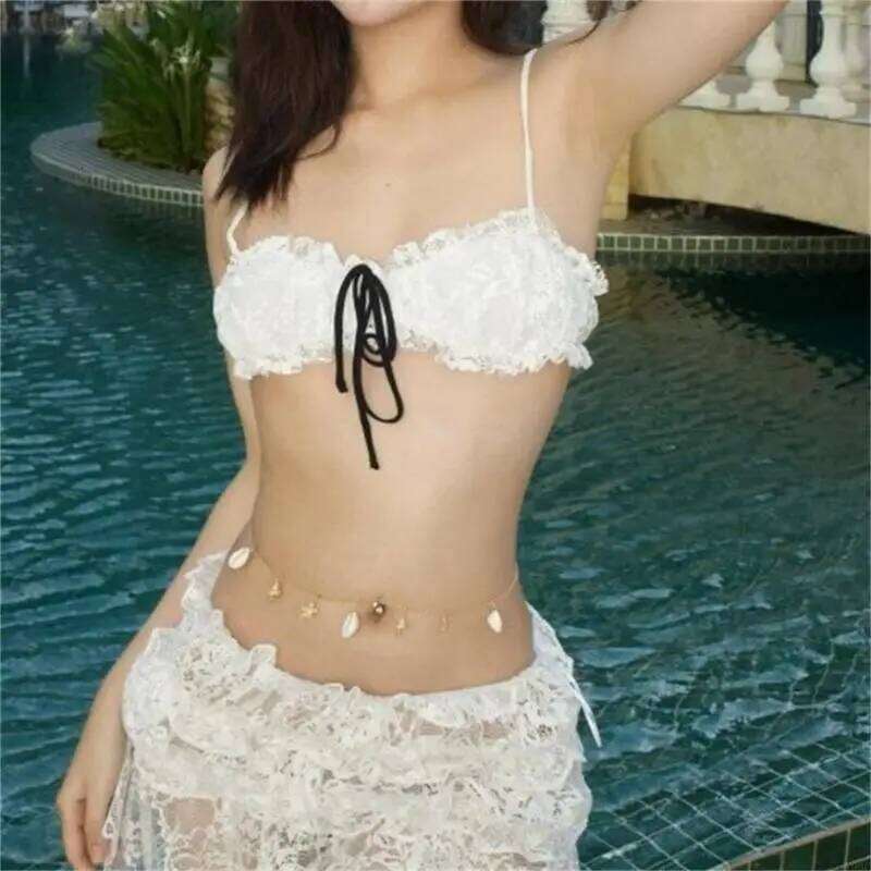 Women Low Waist Swimming Female Swimsuits 3 Pcs Swimwear Backless Bathing Suit for Beachwear Y08C XJ260206