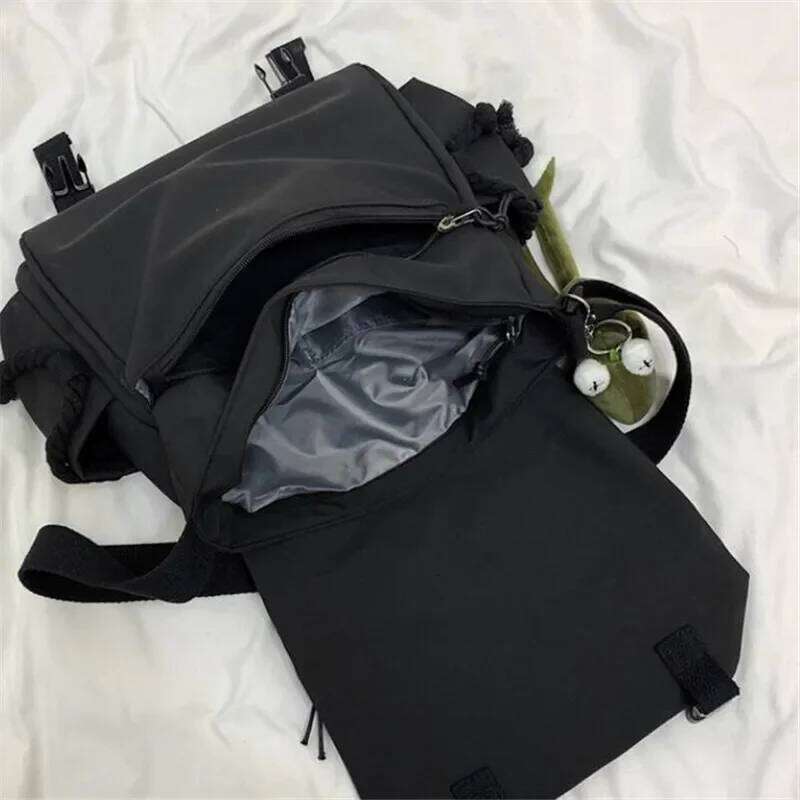 Youth Fashion Nylon Crossbody for Women Handbags Shoulder Large Capacity Solid Canvas Messenger Bag Girls School Bags XJ260129