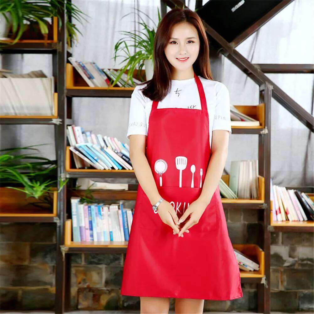 Household Cooking Men Women Oil-Proof Waterproof Adult Waist Fashion Coffee Overalls Apron Kitchen Accessories S260205 dd3