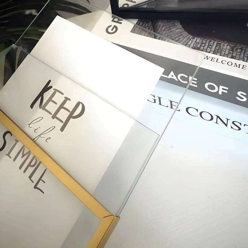 Acrylic Rectangle Metal Wall Photo Pictures Frames Modern 6/8/10inch Poster Canvas Hanger Prints Art Home Decor S260205