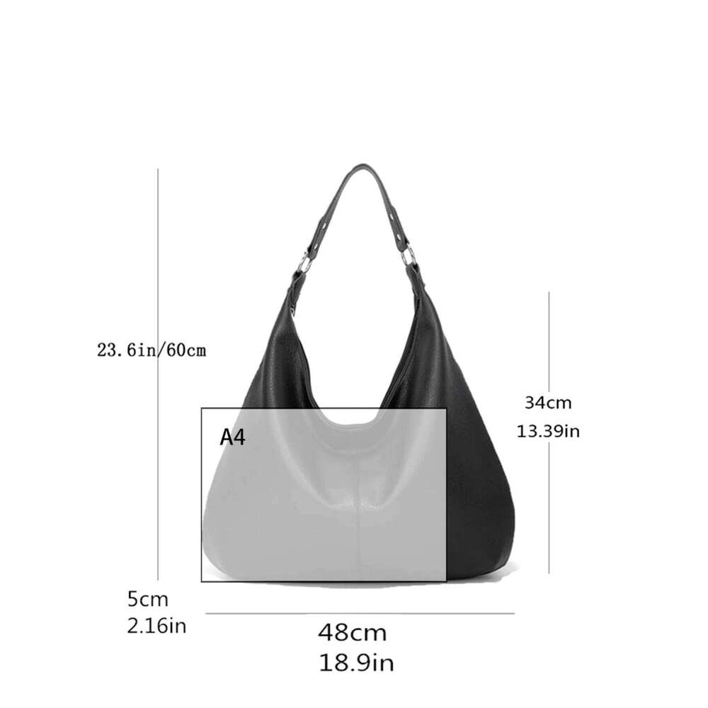 Vintage Tote Women's summer new fashion Large capacity shoulder tote Soft leather underarm bag commuting everything Y260205