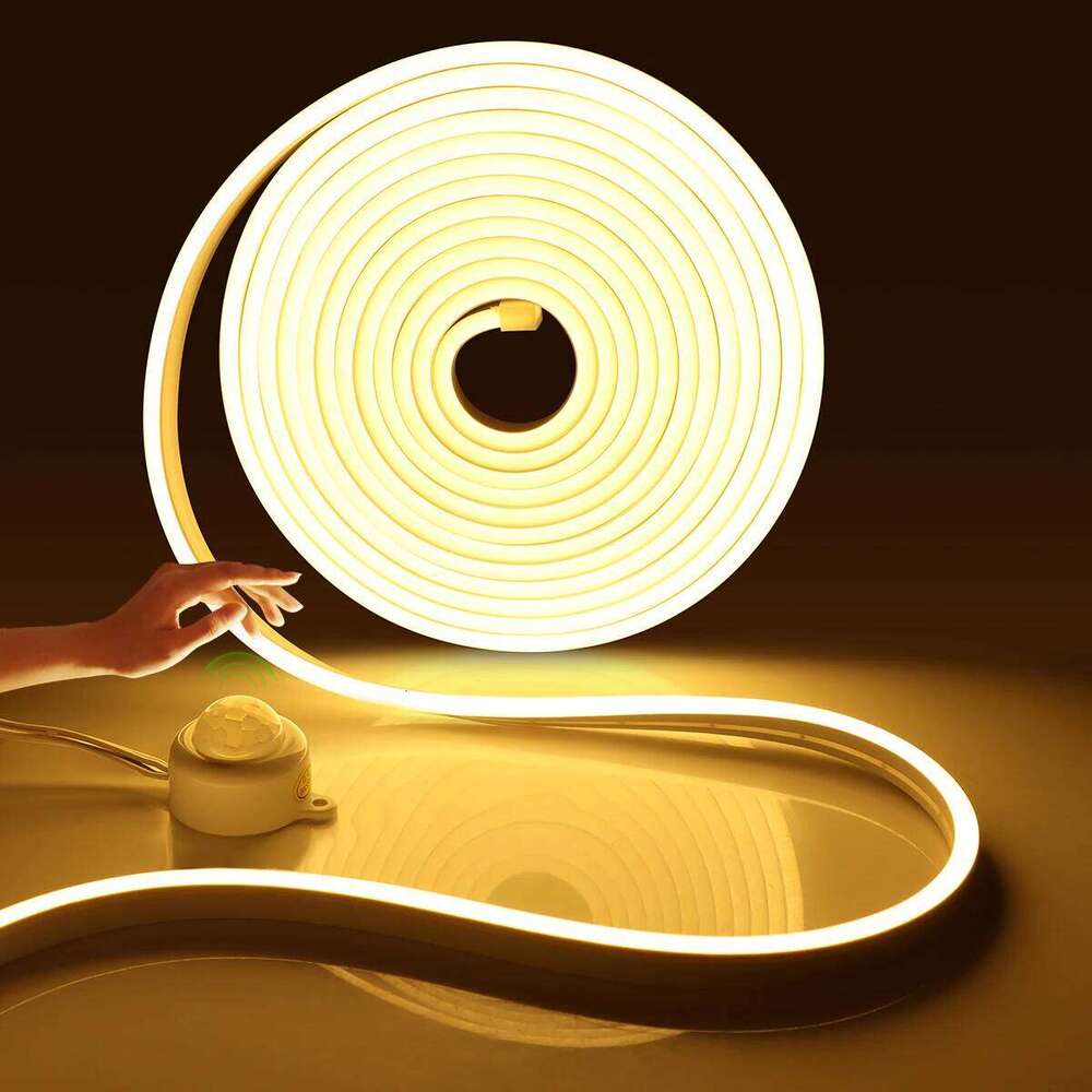 Smart PIR Motion Sensor Neon Lights LED Cabinet Kitchen Lamp Auto ON OFF Waterproof For Closet Cupboard DIY Christmas Decoration Z260206