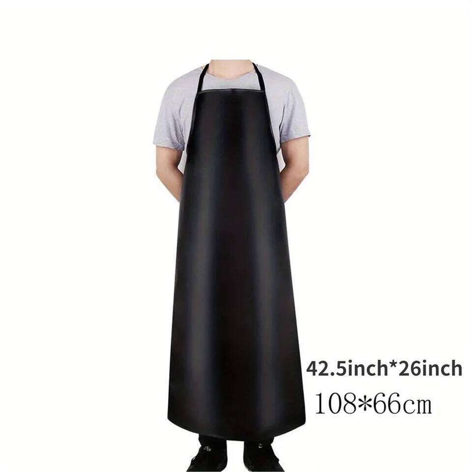 Heavy Duty Waterproof Dishwashing 40 Inch Work PU Leather Dishwasher for Men Cleaning Apron Lig S260205