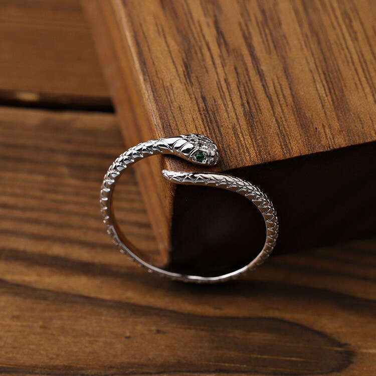 New Snake Zodiac Year Unisex Cool Trendy Fashion Personality Ring Open Rings