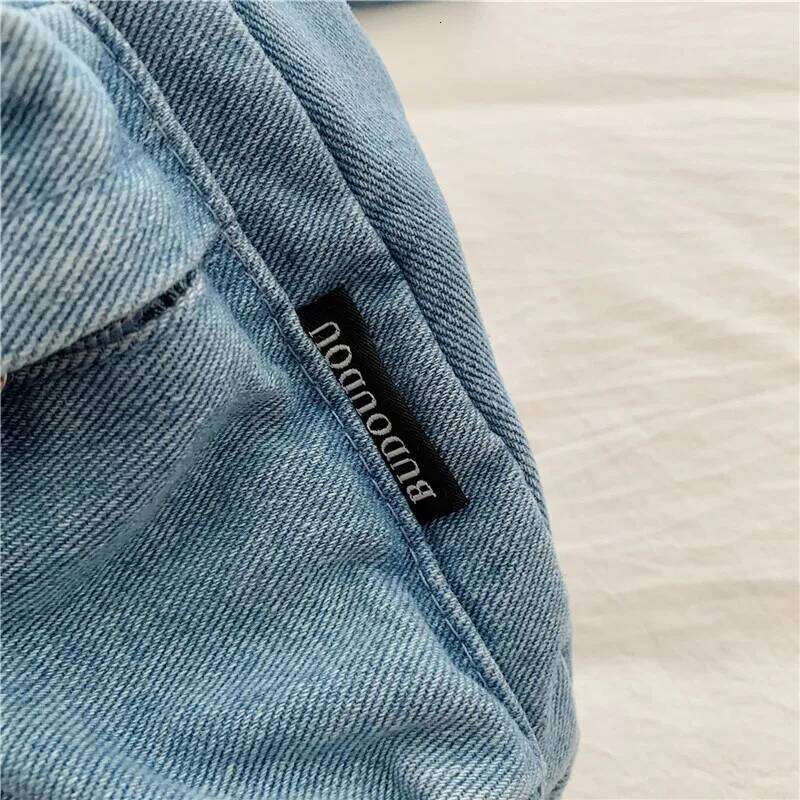 2025 Women's Denim Crossbody Large Capacity Tote Shoulder Bag Multi-Pocket Fashion Casual Handbag Purse For Women XJ260129