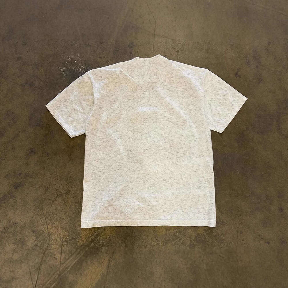 250g heavyweight pure cotton! American-style oversized manga Shibuya girl print loose-fitting short-sleeve T-shirt for couples, men's