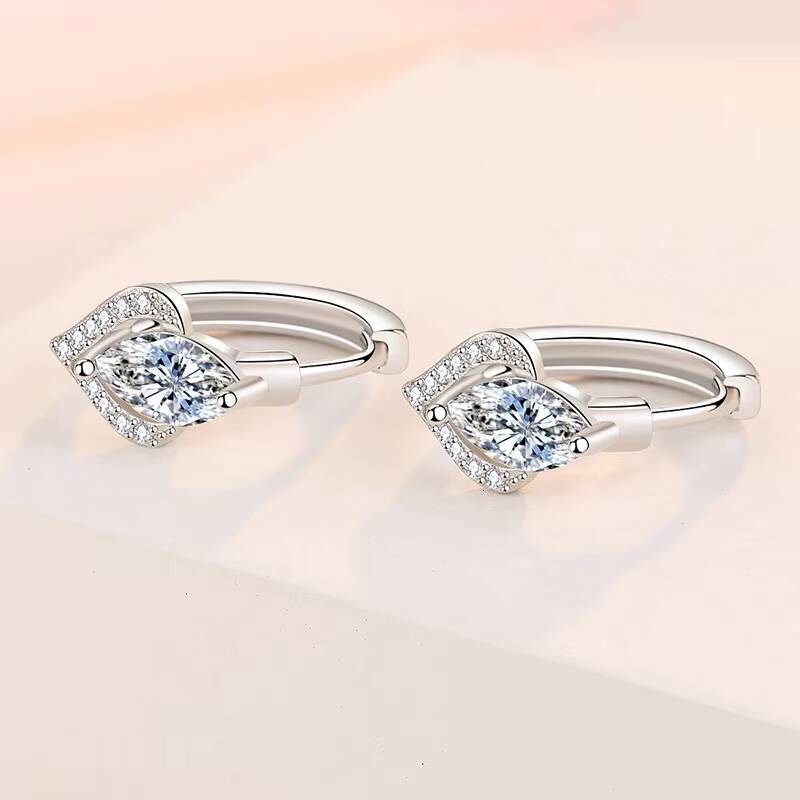 Best Selling Hypoallergenic Colorful Lab-Created Moissanite Pendant Earrings for Women Jewelry Gift