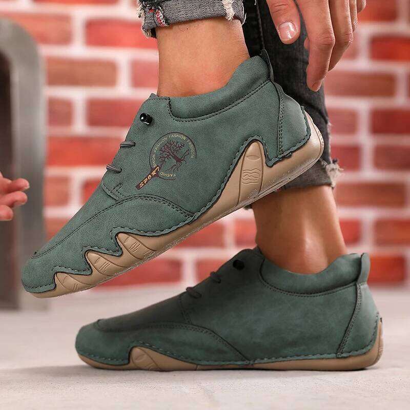 Men's Flat Season New Plus Size Casual Shoe Fashion Low-top Soft Sole Loafers Breathable Moccasins Men Sneakers