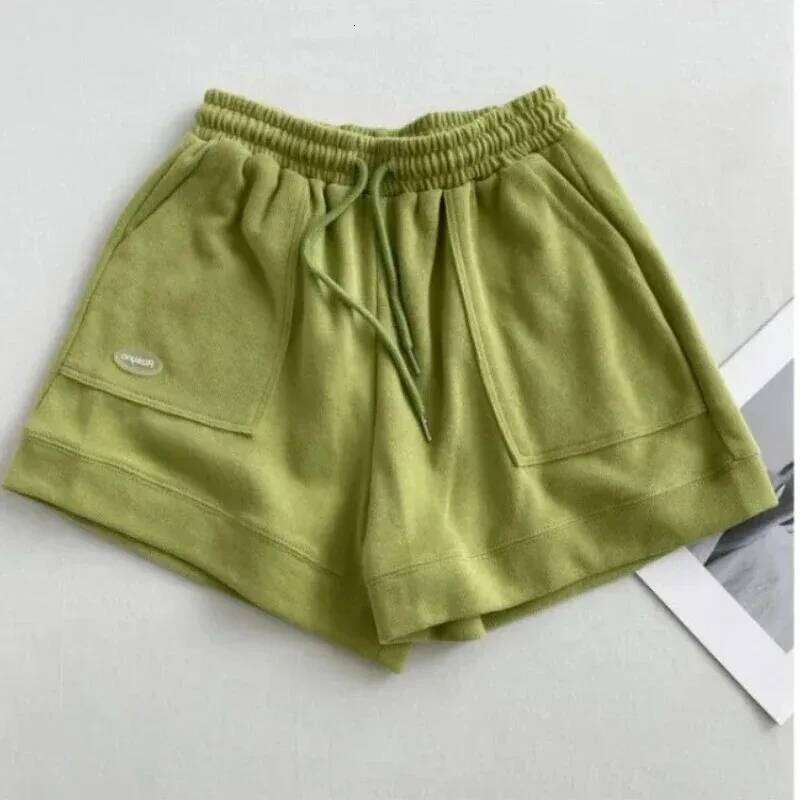 Women's Comfortable Loose Wide-legged Drawstring A Pants Waist Slim Fit Casual Home Versatile Sports Shorts New XJ260206
