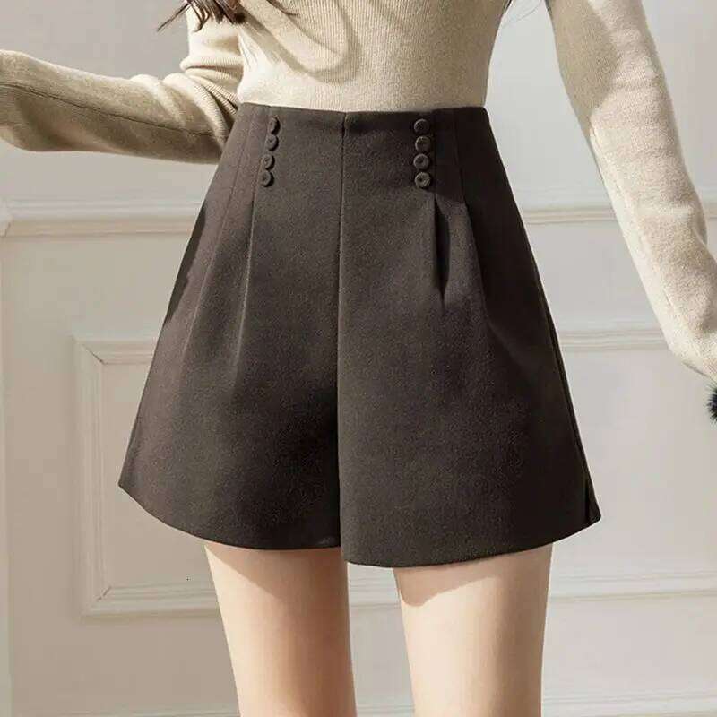 Design-sensing Suits Shorts Women Slim and High-waisted A-line Boot Versatile Casual Pants XJ260206