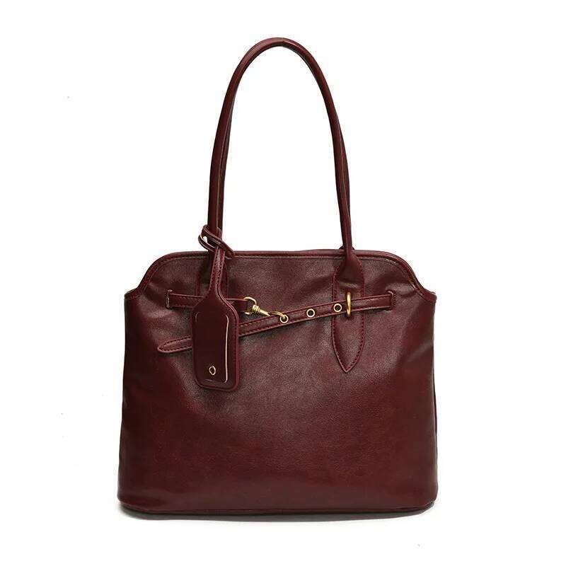 2024 Autumn Winter New Commuter Handbag Fashionable and Simple Design High-end Women's Versatile Large-capacity Tote Bag Y260205