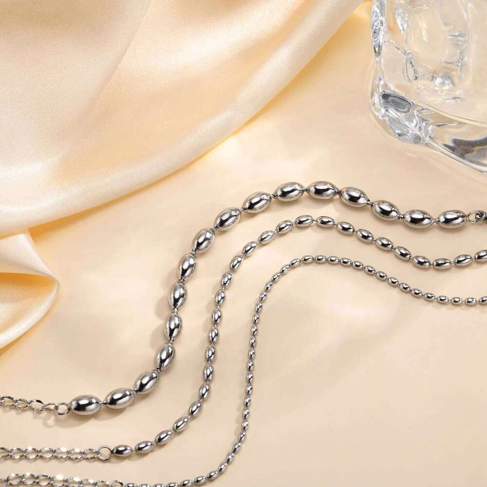 2024 Dainty 2MM/3MM/5MM Beads Chain Bracelets for Women,Gold Color Plating Charm Choker Links Wristband Bracelet Birthday Party 26H0206