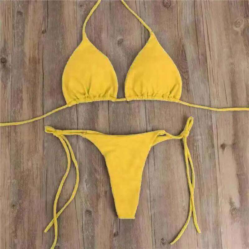 Bikini Three-point Sexy Swimwear For Women Adjustable Straps Z260206