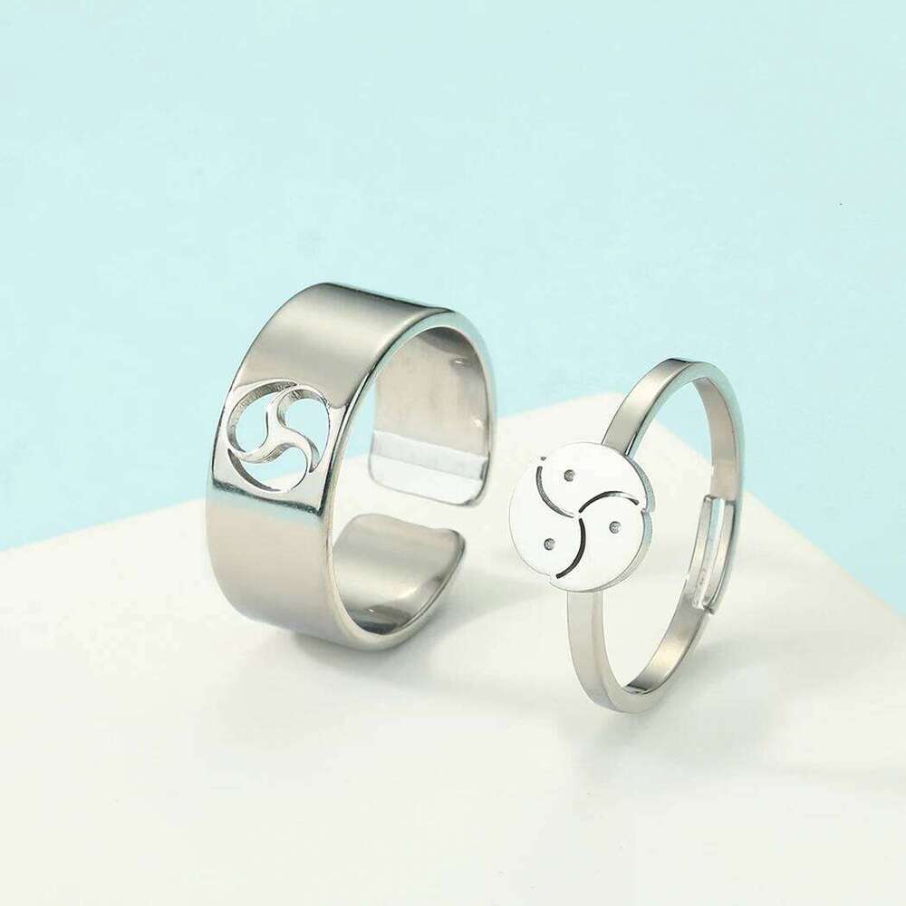 Bdsm Promise Ring for Couples - Master Slave Jewelry, Matching Rings, His and Her Ring, Alternative Engagement, Boyfriend W260206