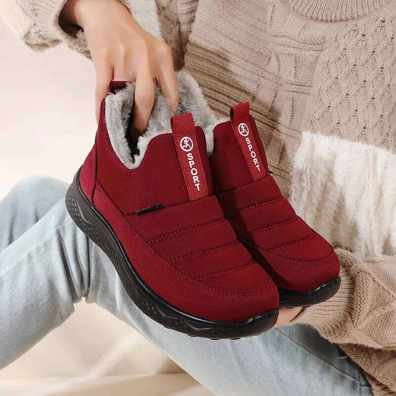 Discounted For Women Winter Snow Cold Resistant And Warm Shoes Outdoor Work Boots Free Delivery