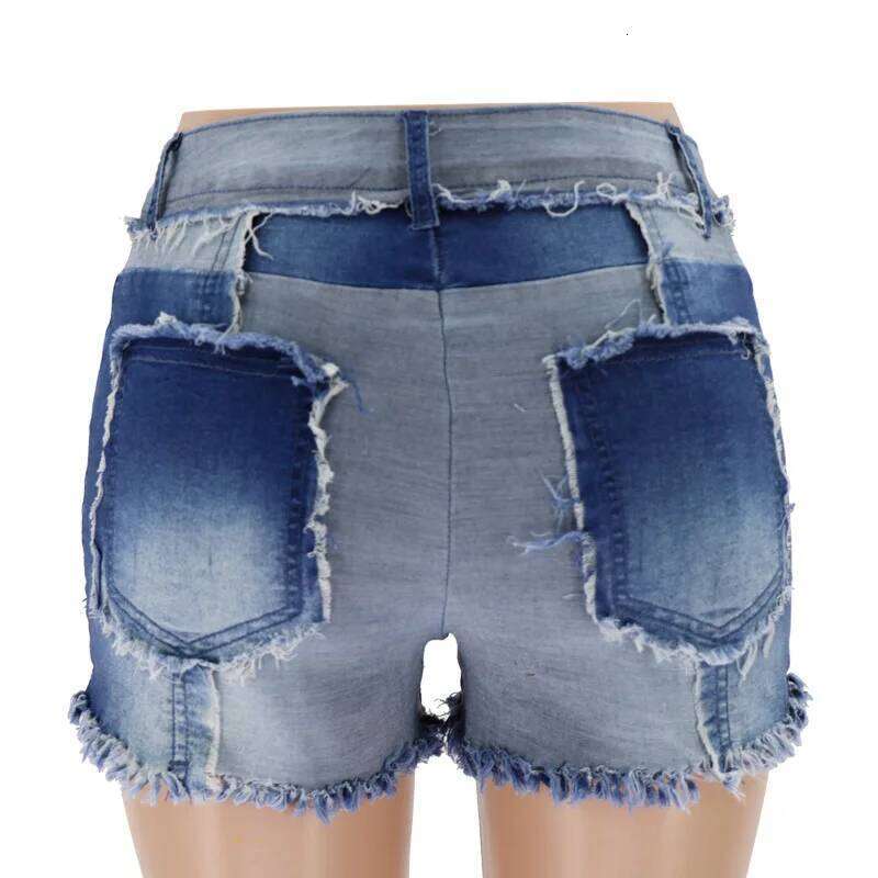 Tassel Trim Trendy Female Clothing Jeans Short Pants for Woman To Wear Women's Shorts Denim jeans mujer C260206