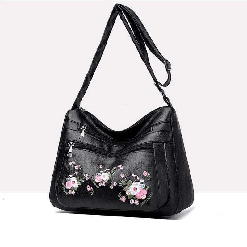 Neutral style handbag - new women's crossbody with embroidery, single shoulder bag, casual bag XJ260129