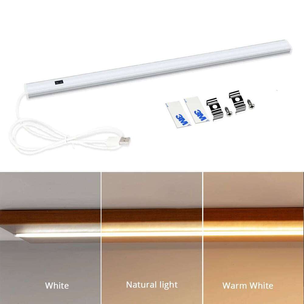 Hand Sweep Motion Sensor LED Cabinet Bar Aluminium USB Night Light Non-Contact Lamp For Kitchen Bedroom Cupboard Counter Z260206