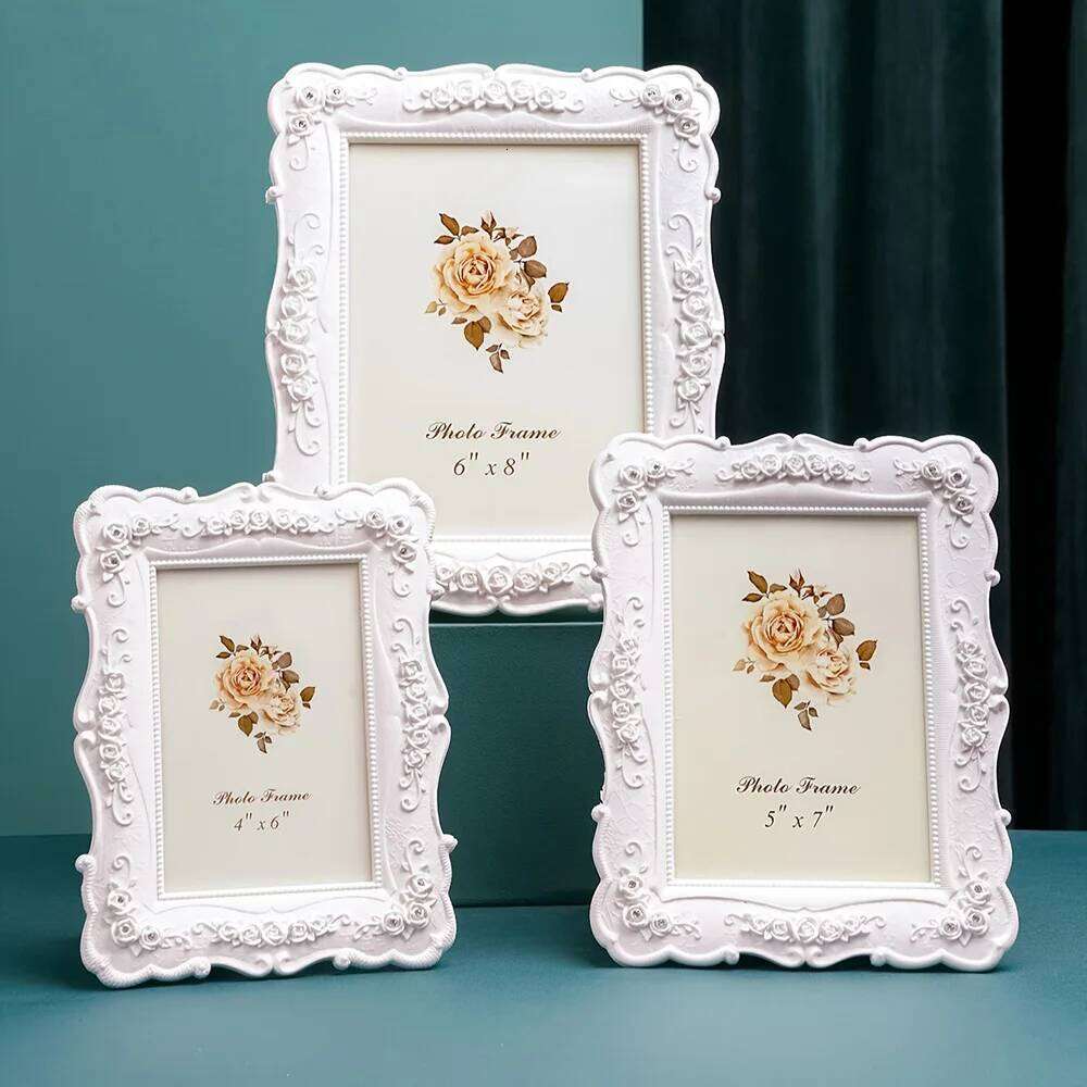 Pastoral style photo frame home table ornaments living room bedroom desktop decoration horizontal and vertical universal S260205