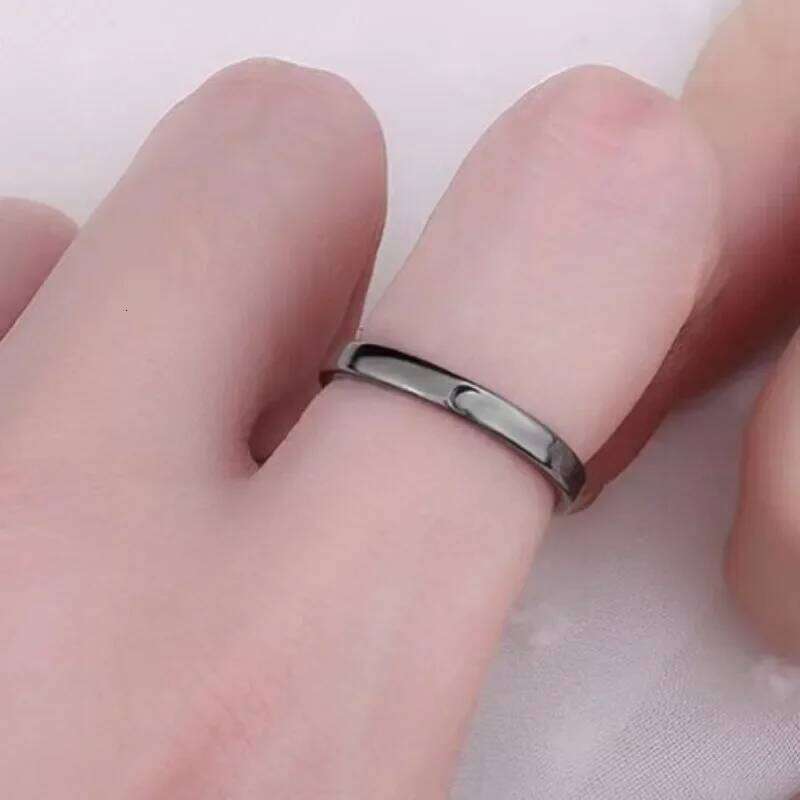 Classic Sun Moon Opening Couple for Women Men 2023 New Trendy Charm Black Star Ring Jewelry Wedding Anniversary Gifts W260206
