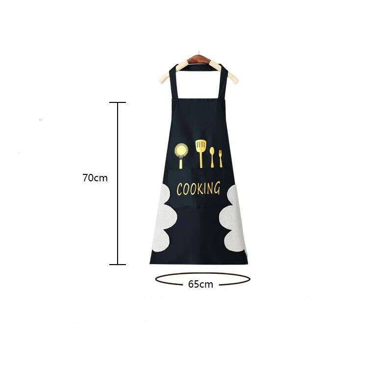 1PC Waterproof Can Wipe Hand Cooking Cleaning Oilproof Unisex Household Durable Sleeveless Kitchen Apron New S260205