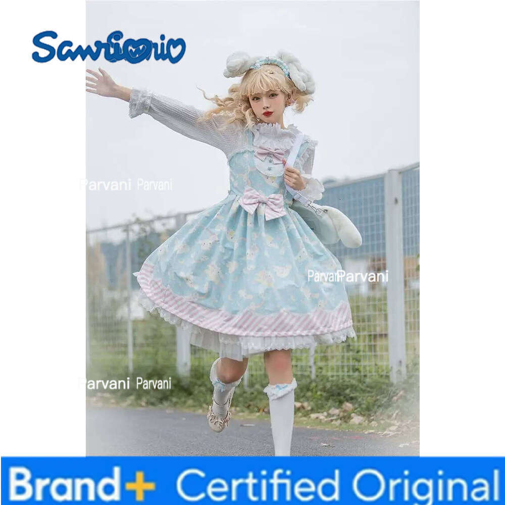Sanrio Lolita Sweet Cartoon Print Princess Dress Women Cute Bow Lace Party Strap Dresses Girly Harajuku Kawaii Y2k Mini Vestidos H260206 - view 4