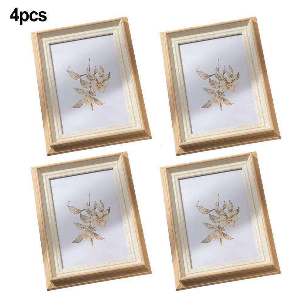 Resin Photo Frame Stand 6 Inch Albums Desktop Display Holder for Personal and Office Use with Sleek Modern Design S260205