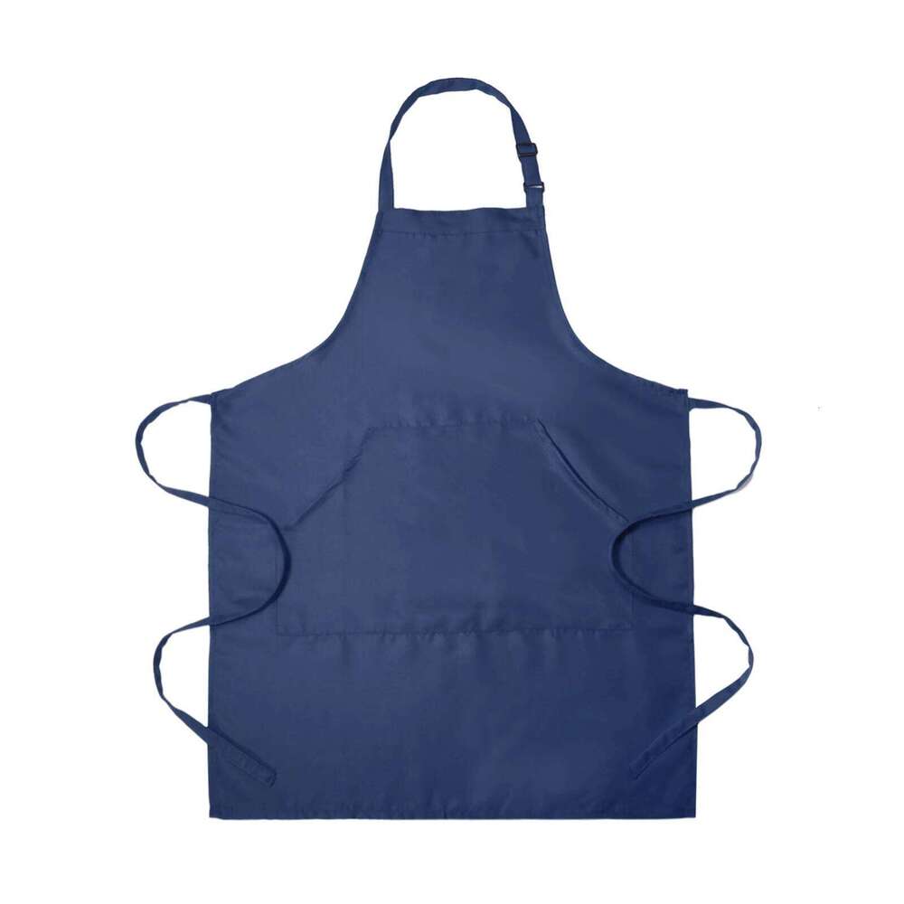 Uxcell 82x68cm Kitchen Cooking Aprons Adjustable Bib Waterproof Long Ties Apron with 2 Pockets for Men Women Chef S260205