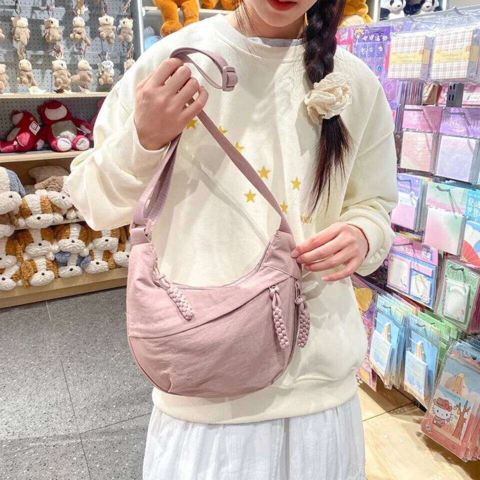 Women's Nylon Crossbody Bag Large Capacity Messenger Shoulder Tote Hobo Casual Travel Purse Handbag XJ260129