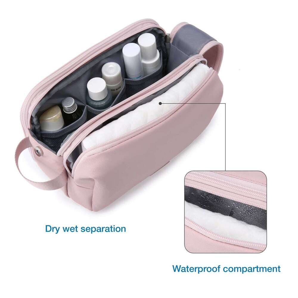 BAGSMART Travel Cosmetic Functional Hanging Zipper Makeup Case Necessaries Organizer Storage Pouch Toiletry Make Up Wash Bag Y260206