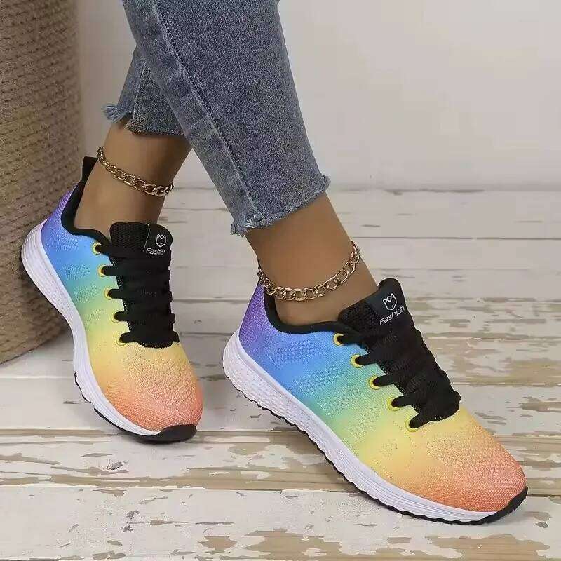 for Women 2025 Fashion Casual Sports Woman Breathable Mesh Platform Non-slip Sneakers Female Walking Running Shoes