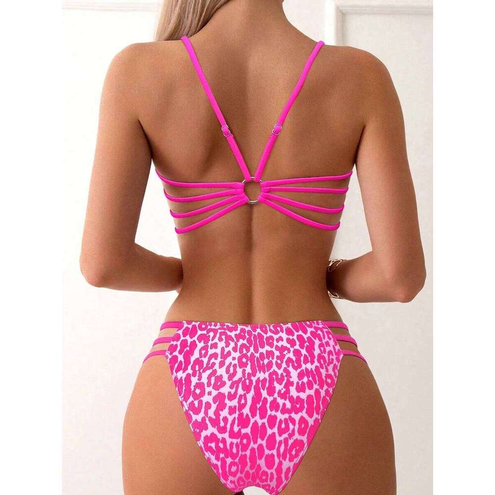 Sexy Leopard Micro Bikini 2025 Women Swimsuit Female Swimwear High Waist Bikinis Sets Brazilian Bandeau Beach Wear Bathing Suit Z260206