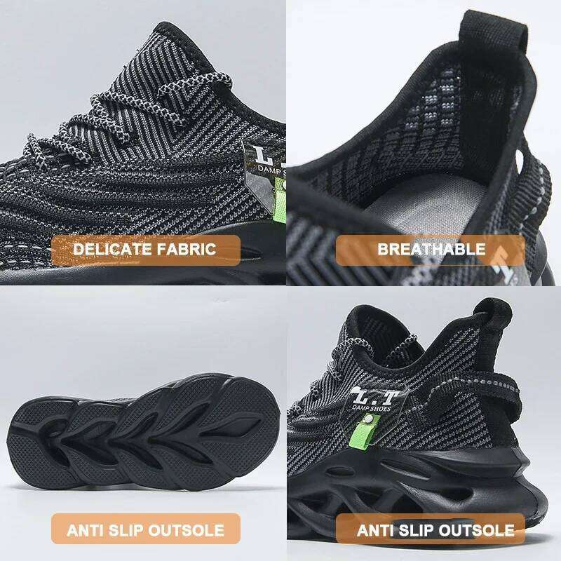 Hot Selling Men's Mesh Breathable Outdoor Anti Slip Sneakers New Styles Couple's Casual Comfortable Running Shoes
