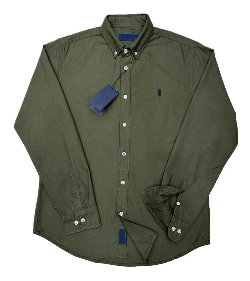 Luxury Men's Shirt Long Sleeve Embroidery Button Down Social Business Tshirts Solid Color Tops Blouse For Men Casual Daily Wear T260902 - view 8