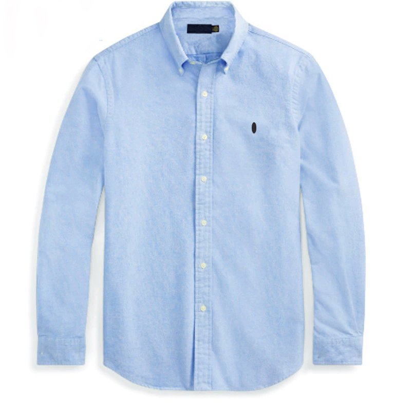 Luxury Men's Shirt Long Sleeve Embroidery Button Down Social Business Tshirts Solid Color Tops Blouse For Men Casual Daily Wear T260902 - view 9
