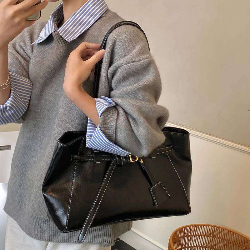 Elegant Ladies Leather Shoulder Bag, Women Crossbody Messenger Handbags, Popular Classic Tote Bags By Luxury Brand Y260205