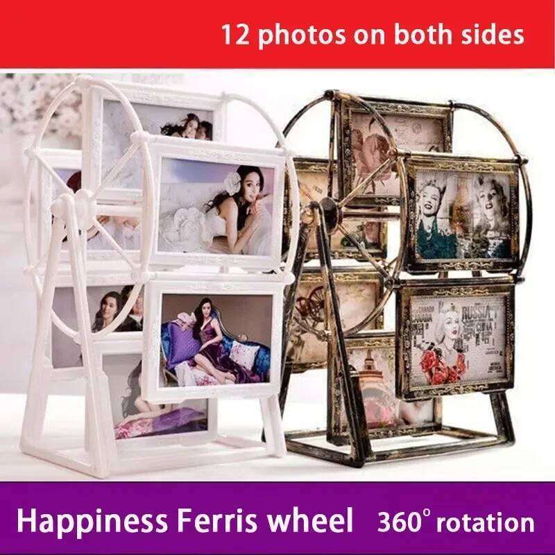 Rotating Windmill Ferris Wheel 5-inch Children's Photo Display Picture Frame Decoration Living Room and Bedroom S260205