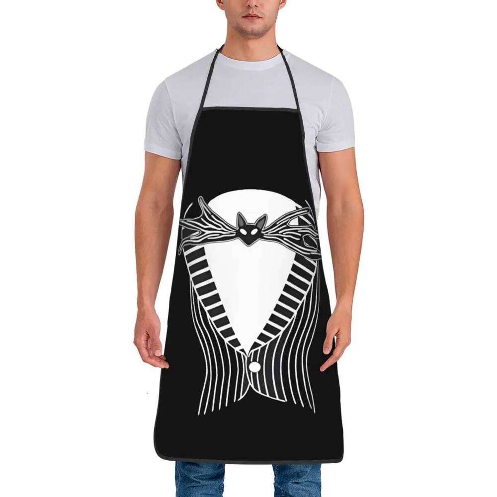 Nightmare Before Christmas Skull Funny Apron Jack Skellington Anime Adult Kitchen Chef Bib Tablier Cuisine Cooking Baking S260205