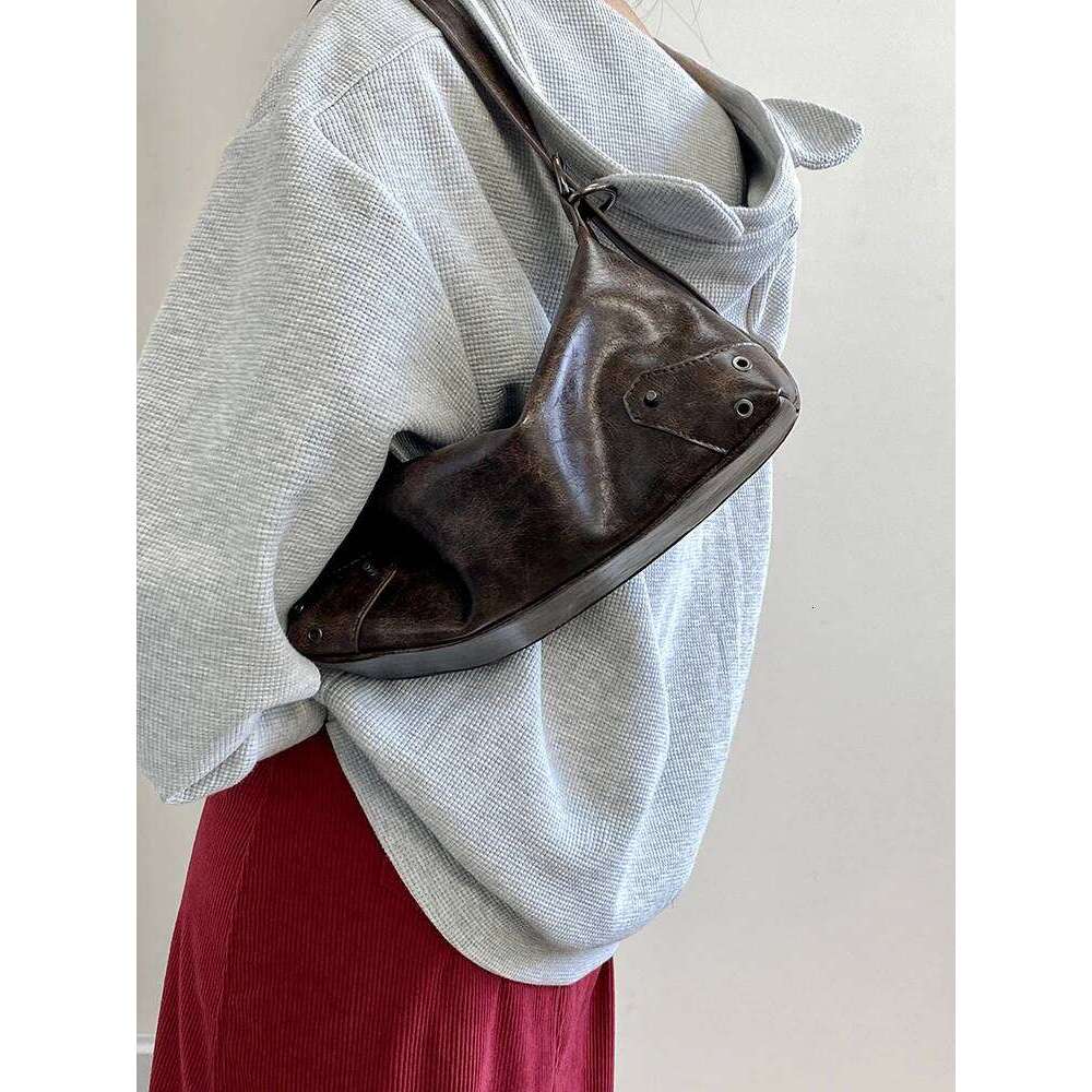 Pu Leather Retro Women's Underarm Cool Y2k Girls Vintage Small Shoulder Bags Simple Female Crossbody Bag Handbags Purse Y260205